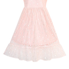 Girls Dress Lace Long Sleeve Maxi Wedding Party Size 6-14 Years