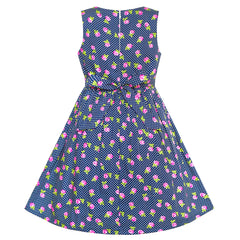 Girls Dress Flower Summer Casual Dress Lace Size 5-14 Years