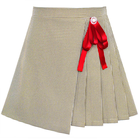 Girls Skirt Envelope Wrap Skirt Back School Uniform Size 6-14 Years