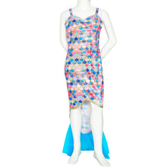 Girls Dress Mermaid Princess Costume Halloween Party Dress Size 2-8 Years