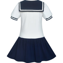 Girls Dress Sailor Cosplay School Uniform Navy Suit Size 14-14 Years