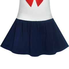 Girls Dress Sailor Cosplay School Uniform Size 6-12 Years