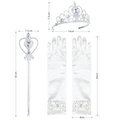 Flower Girls Dress Princess Crown Dress Up Party Size 4-12 Years