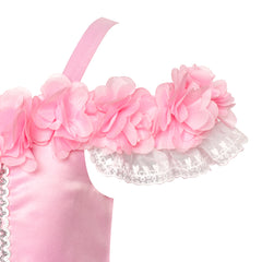 Girls Dress Cold Shoulder Princess Cosplay Crown Wand Size 6-12 Years