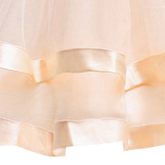 Girls Dress Long Sleeve Champagne Ball Gown Wedding Party Pageant Size 6-12 Years