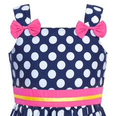 Girls Dress LOL Surprise Polka Dot Bow Tie Size 2-8 Years