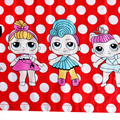 Girls Dress Red Polka Dot Cotton Casual Sundress Size 2-10 Years