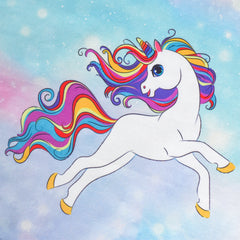 Girls Dress Unicorn Short Sleeve Casual Dress Size 4-12 Years