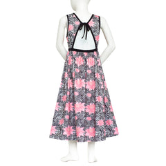 Girls Dress Tie Back Flower Casual Dress Party Size 4-14 Years