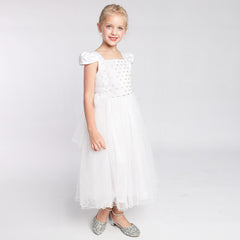 Girls Dress Cap Sleeve Wedding Party Bridesmaid Church Size 6-12 Years