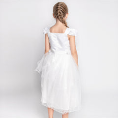 Girls Dress Cap Sleeve Wedding Party Bridesmaid Church Size 6-12 Years