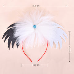 Girls Halloween Costume For Dalmatians Cloak Wig Headband Gloves Size 4-14 Years