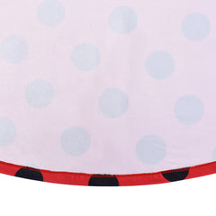 Girls Dress Superhero Ladybug Face Mask Earring Gloves  Halloween Size 4-8 Years