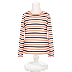 2 Pieces Set Girls T-Shirt Suspender Skirt Halloween Pumpkin Pattern  Size 4-12 Years