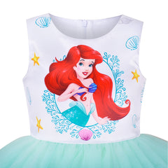 Girls Dress Tutu Skirt Mermaid Gradient Tulle Party Halloween Size 3-8 Years