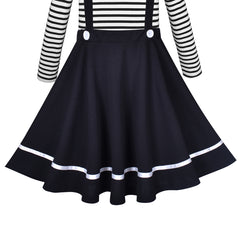Girls Dress Set School Uniform Clown Costume Carnival Shirt And Skirt Size 4-10 Years