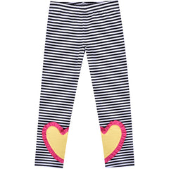 Girls Outfit Set 2 Piece Cotton Heart Casual Dress Leggings Top Pants Size 3-6 Years