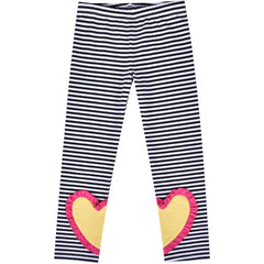 Girls Outfit Set 2 Piece Cotton Heart Casual Dress Leggings Top Pants Size 3-8 Years