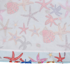 Girls Dress Starfish Sea Shell Spaghetti Multicolor Sleeveless Size 7-14 Years