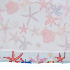 Girls Dress Starfish Sea Shell Multicolor Sleeveless Ocean Beach Size 6-12 Years