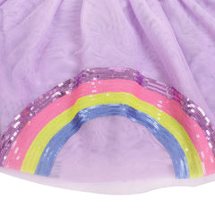 Girls Skirt Purple Tutu Ballet Skirt Pink Rainbow Sequin Unicorn Size 2-10 Years