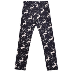 Girls Legging Christmas Pant Warm Stretch Full Length Size 2-10 Years
