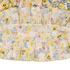 Girls Dress Yellow Flower Smocked Halter Tank Sundress Size 2-10 Years