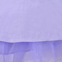 Girls Dress 2PC Set Floral Lace Glitter Tulle Skirt 3/4 Sleeve Size 6-12 Years
