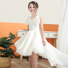 Girls Dress Princess Hi-lo Off Pearl Pageant Dancing Ball Size 6-12 Years