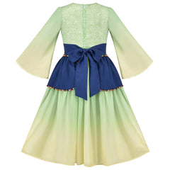 Girls Dress Hua Mulan Chinese New Year Hanfu Retro Embroidery Size 4-8 Years