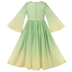 Girls Dress Hua Mulan Chinese New Year Hanfu Retro Embroidery Size 4-8 Years