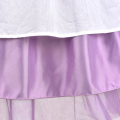 Girls Dress Lace Tulle Sleeveless Hollow Back Party Pageant Size 5-10 Years