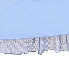 Girls Dress Lace Layered Ruffle Wedding Birthday Hollow Back Size 4-10 Years