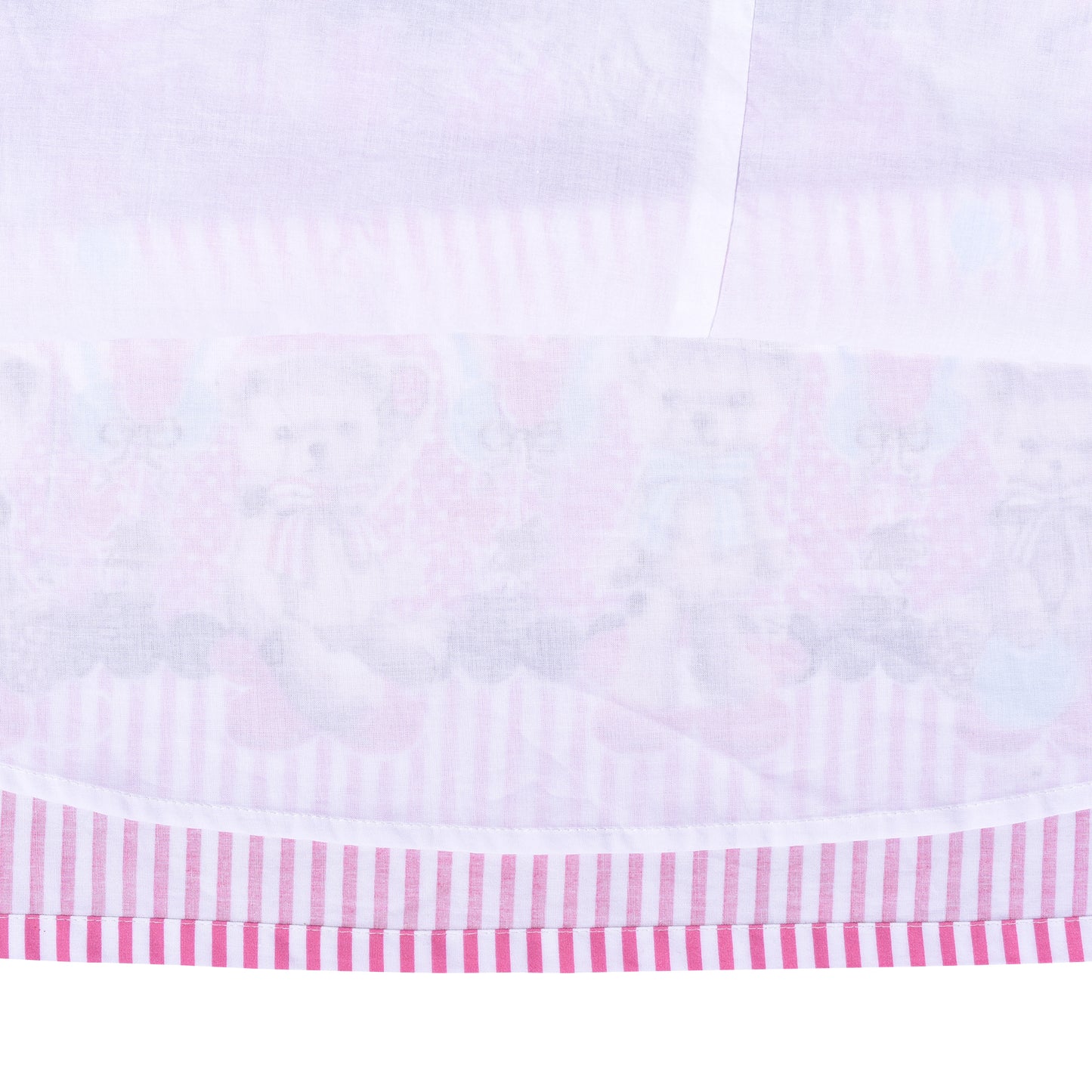 Sunny Fashion Girls Pink Vintage Stripe Bear Dress