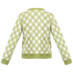 Girls Dress Plaid Flower Button Knit Long Sleeve Warm Winter Casual Size 2-10 Years