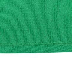 Girls Dress Green Ribbed Knit Square Neck Pearl Knot Casual Winter Long Size 6-12 Years