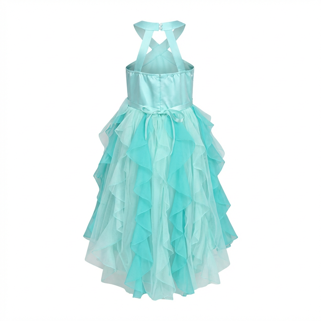 Sunny Fashion Girls Pink Sequin Hi-Lo Party Dress