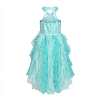 Sunny Fashion Girls Pink Sequin Hi-Lo Party Dress