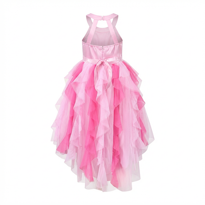 Sunny Fashion Girls Pink Sequin Hi-Lo Party Dress