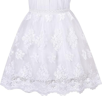 Sunny Fashion Girls Blue Butterfly Halter Tulle Dress