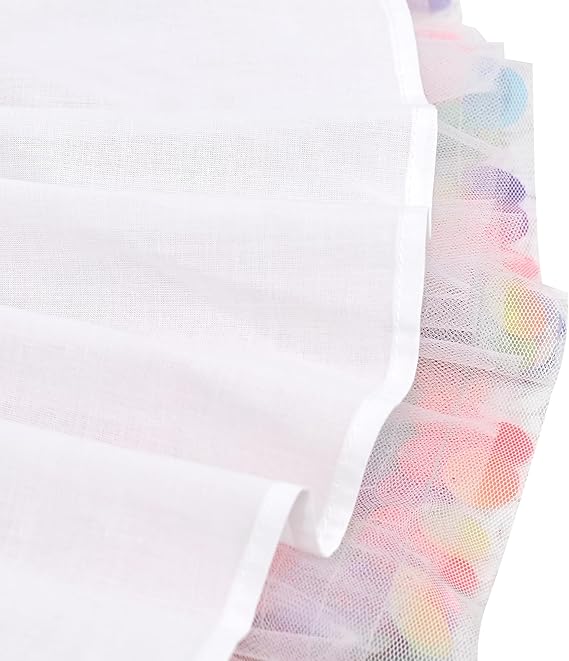 Sunny Fashion Girls Rainbow Sequin Tutu Skirt with Elastic Waist