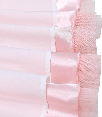 Sunny Fashion Girls Blue Grid Mesh Ruffle Tulle Princess Dress