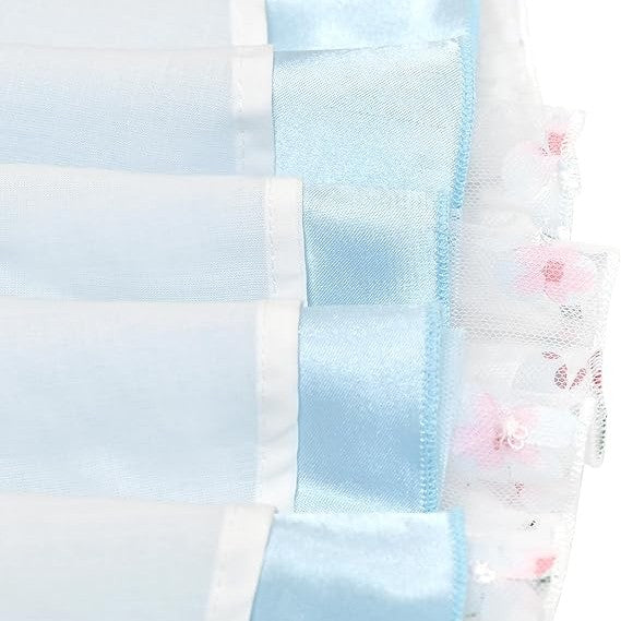 Sunny Fashion Girls Blue Butterfly Halter Tulle Dress