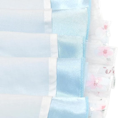 Sunny Fashion Girls Blue Butterfly Halter Tulle Dress