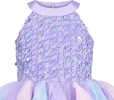 Sunny Fashion Girls Pink Sequin Hi-Lo Party Dress