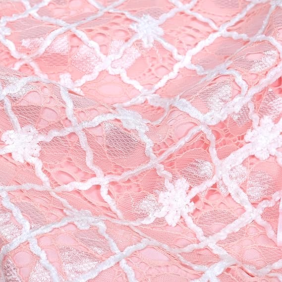 Sunny Fashion Girls Blue Grid Mesh Ruffle Tulle Princess Dress