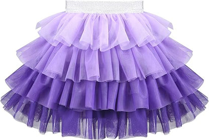 Sunny Fashion Girls Pink Heart Tulle Skirt Set – Cute Striped T-Shirt & Pleated Mesh Outfit