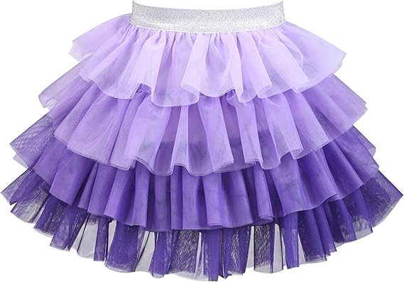 Sunny Fashion Girls Pink Heart Tulle Skirt Set – Cute Striped T-Shirt & Pleated Mesh Outfit