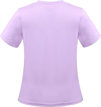 Sunny Fashion Girls Pink Heart Tulle Skirt Set – Cute Striped T-Shirt & Pleated Mesh Outfit