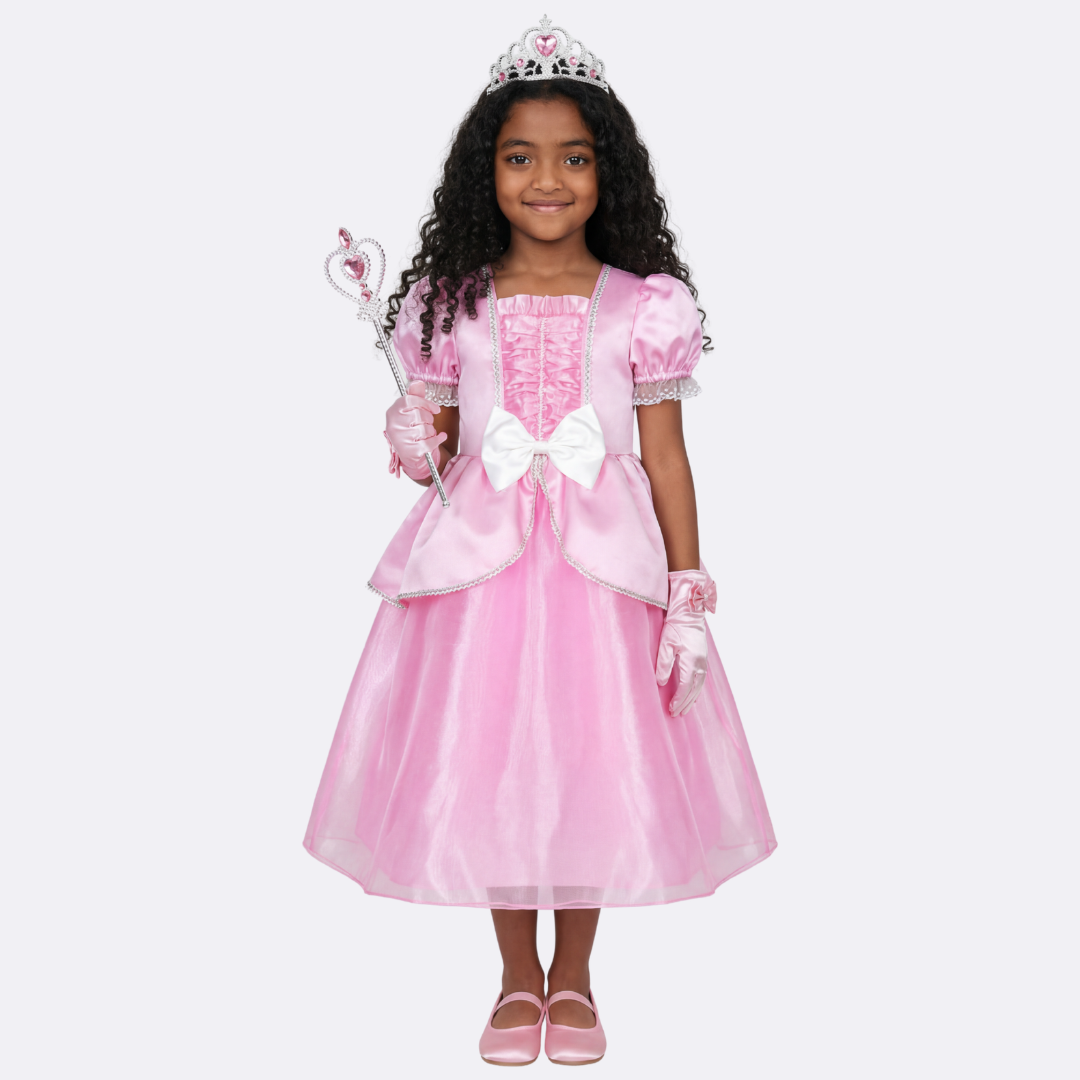 Cinderella Pink Dress for Girls Princess Costume Sleeping Beauty Toddl – Sunny Fashion